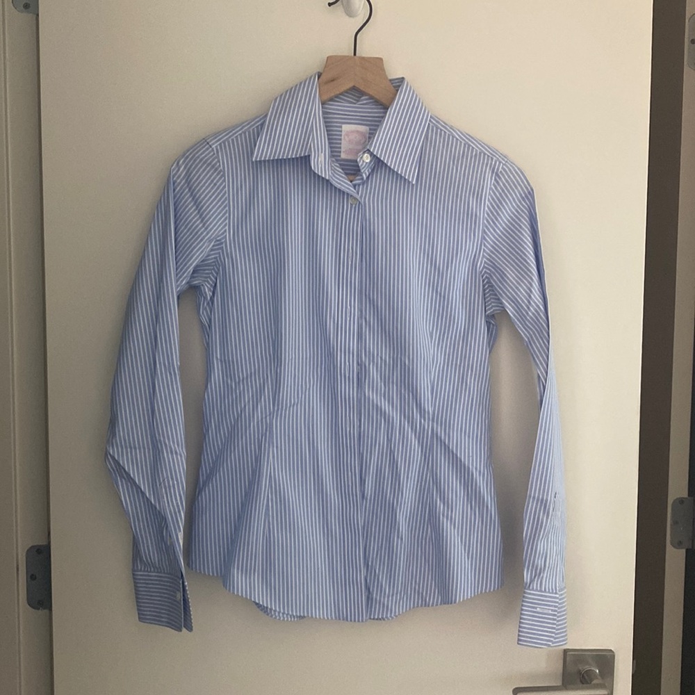 Brooks Brothers striped button down size 2